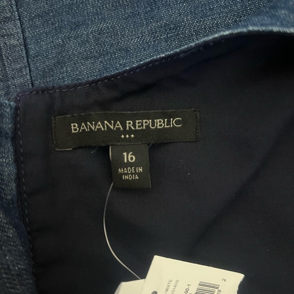 NWT Banana Republic Cropped Blue Denim Corset Size 16 Western Rodeo
Cowgirl - Picture 6 of 7